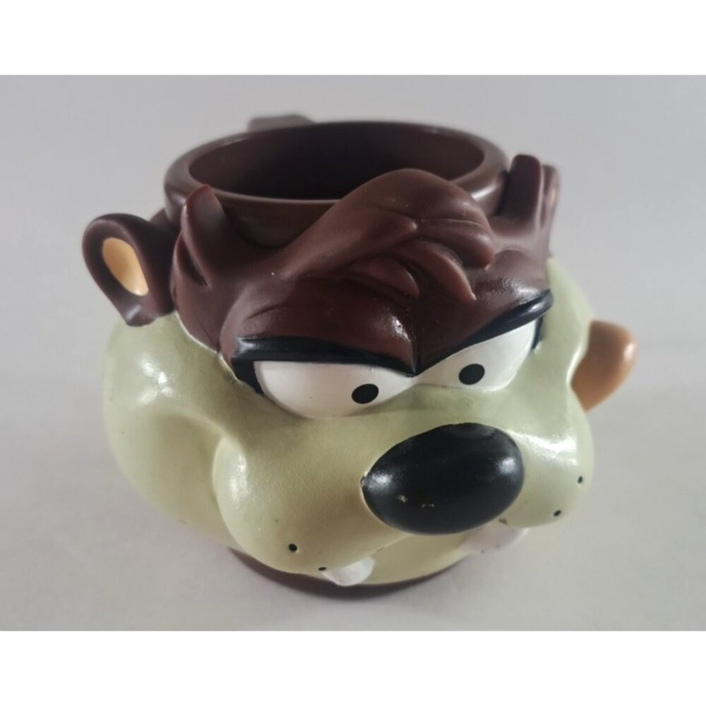 Vintage Applause Tasmanian Devil Plastic Cup 3D Taz Looney Tunes 1990s Mug